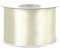 Satinband 50mm x 25m Rolle - FARBAUSWAHL in 3/6/12/18/25/38/50/75/100mm - farbecht & waschbar - Schleifenband für Hochzeit - Geschenkband zum Verpacken Dekorieren Basteln - Creme 820
