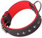 Arppe 1949016501 Collar con Fornitura Cuero Superfelt Choppers, Negro y Rojo