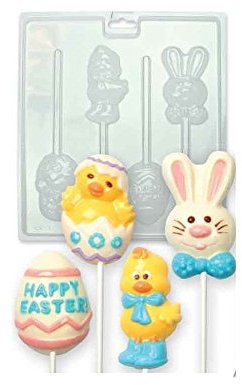 PME CM408 Moule à Friandises au Chocolat Pâques, Plastique, Transparent, 21.5 x 3 x 24 cm
