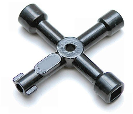 UNIVERSAL 4 WAY SERVICE UTILITY GAS ELECTRIC KEY by Marksman