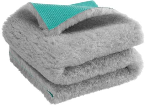 Medbed Premium - Die medizinische Hundedecke: rutschfest, feuchtigkeitsabsorbierend, atmungsaktiv und waschbar (grau, 100 x 140 cm)