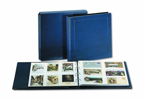 Postkarten-Album für neue Postkarten, blau