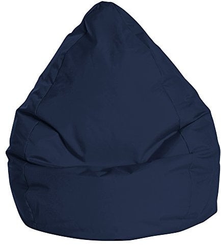 Sitting Point only by Magma BeanBag Brava XXL Sitzsack, ca. 80x130cm, großer Sitzsessel, Lounge-Sessel, Hülle bei 30°C waschbar, Made in Germany, Jeansblau