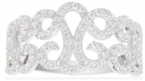 Ariane Prette Monaco Damen-Ring 925 Silber Zirkonia weiß Quadratschliff Gr. 54 (17.2) - A15328OX-54