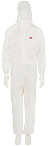 3M 4540+3XL Schutzanzug, Typ 5/6, Größe 3XL, Weiß/Blau
