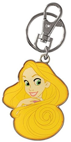 Disney 23472 Tangled Rapunzel 2-Sided Color Pewter Key Ring, 1, Multicolor