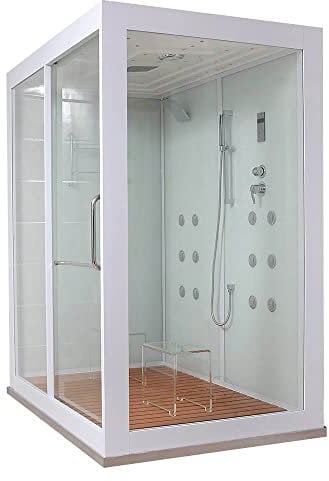 HOME DELUXE - box doccia - DESIGN XL - dimensioni: 180 x 130 x 220 cm - inclusa doccia a vapore I doccia a vapore doccia completa box doccia