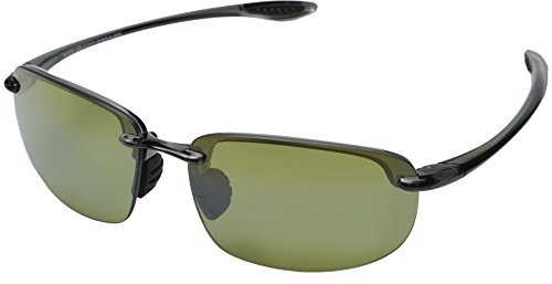 Maui Jim Unisex's Ho'okipa Asian Fit Sunglasses, Trans Smoke Grey/Maui Ht Polarized, Medium