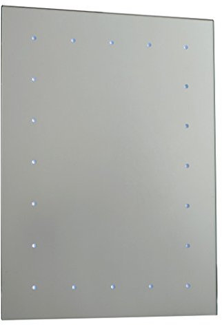 Saxby Toba Illuminated LED Battery Powered IP44 Light Up Bathroom Mirror