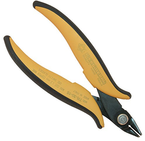 PIERGIACOMI Medium-Seitenschneider mit 21 Grad abgewinkeltem Kopf und 8 mm Schneidlänge mit Draht-Überstand von 1,5 mm, 1 Stück, TR3015