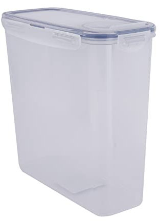 Lock & Lock HPL713 Rectangular Storage Container with Flip Top Lid - Clear/Blue, 3.4 L