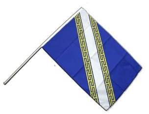 Digni Drapeau France Champagne-Ardenne sur hampe - 60 x 90 cm