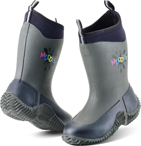 Grubs Muddies Icicle Unisex Kids Warm Neoprene Wellies Boots