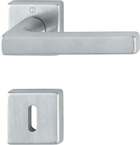 HOPPE Messing-Rosetten-Türgriff-Garnitur 'Dallas' GRT-SST/F41-R/8/OB/37-42 - 3415130