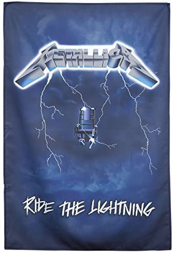 Metallica Ride The Lightning Unisex Flagge Multicolor 100% Polyester Band-Merch, Bands
