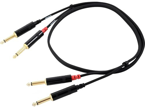 CORDIAL CABLES Câble audio double jack mono 90 cm CÂBLES AUDIO Essentials Jack