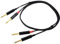 CORDIAL Cable audio doble jack mono 90 cm Cable AUDIO Essentials Jack