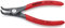 KNIPEX Präzisions-Sicherungsringzange für Außenringe auf Wellen mit rutschhemmendem Kunststoff überzogen grau atramentiert 130 mm, 49 21 A01