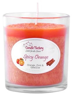 Candle Factory Party Light Duftkerze im Glas Duft: Spicy Orange