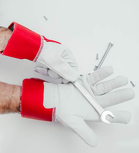 UCI USUR/PR - Premium Heavy Duty Rigger Work Gloves Red - 10/XL
