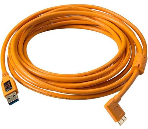 Tether Tools TPro USB 3.0 Micro-B Right Angle 4.6m/15 ORG