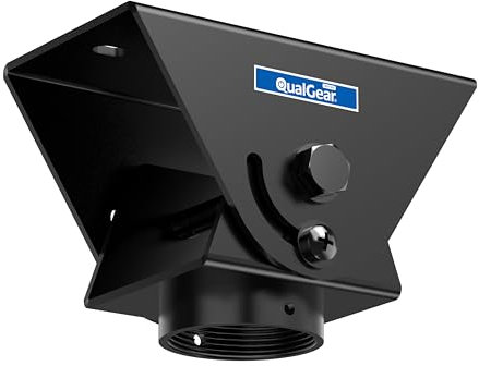 QualGear QG-PRO-PM-VCA-B Pro-AV Sloped Ceiling Adapter for 1.5 Npt Threaded Pipe Projector Accessory