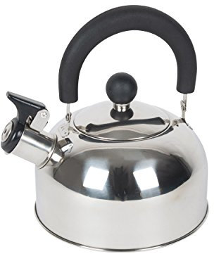 Bo-Camp Camping Wasserkocher Trend 1 Flötenkessel Teekessel Edelstahl 1,2 L