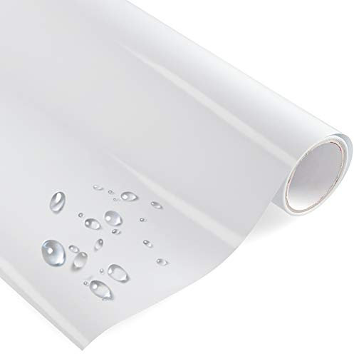 timalo Premium Möbelfolie Hochglanz weiß - Bastelfolie Küchenfolie (Wunschlänge am Stück, je 1 Meter x 63 cm) - Klebefolie für Möbel, Türen selbstklebende Folie Küche, Meterware