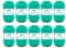 Gründl Wolle Cotton Fun - Wolle zum Häkeln - Strickgarn - Häkelgarn - Pflegeleicht und hautfreundlich - 100 % Baumwolle - 10 Knäuel 50 g / 115 m - Nadelstärke 3 - 4 - Grasgrün