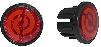 Bike Ribbon La Spirale Lenkerstopfen rot reflekt.Paar