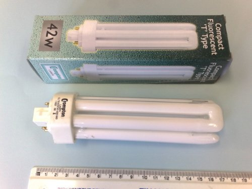 Crompton 42W PLTE (4-pin) White GX24Q-4 Base Fluorescent Lightbulb - White
