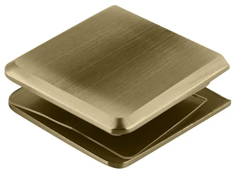 CRL Brushed Bronze Hole in Glass Style Beveled Wall Mount Clamp