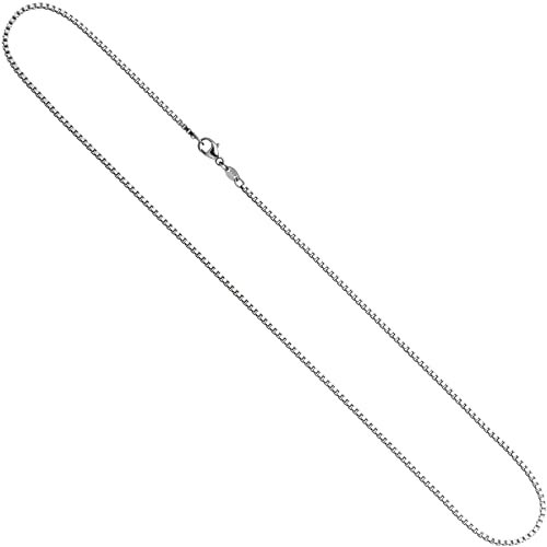 Jobo Damen Venezianer-Kette aus 14 Karat 585 Weißgold 1,5 mm 42 cm