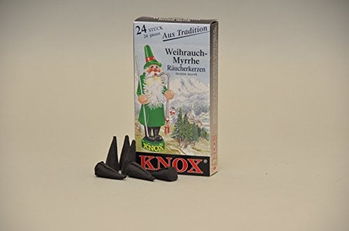 Knox Räucherkerzen/Räucherkegel - Weihrauch-Myrrhe - 24 Stück/Pkg. (1, Weihrauch-Myrrhe)