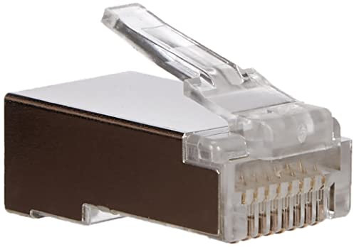 LINDY 62435 RJ45 Stecker STP Cat.6, mit Einführhilfe, 10er Pack, grau