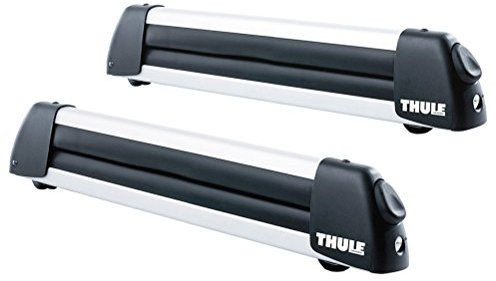 Thule 726 - Portasci Deluxe in Alluminio, 4 Paia Orizzontali o 2 Snowboard
