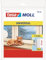 tesamoll Universal Schaumstoff - Schaumstoffdichtung zum Isolieren von Spalten im Haushalt, selbstklebend - Weiß - 10 m x 25 mm x 5,5 mm