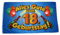 Fahne/Flagge Alles Gute zum 18. Geburtstag 90 x 150 cm
