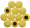 Large Yellow Planning Office Magnets for Fridge, Whiteboard, Noticeboard, Filing Cabinet - 40mm dia x 8mm high - Pack of 12