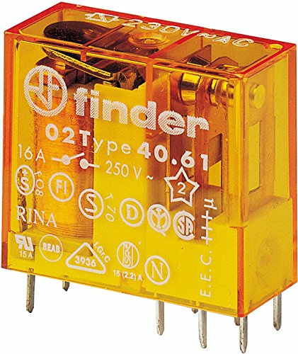 Finder Serie 40 – RELE Mini Schläuche 5 mm Umschaltung 1 IR 16 A 48 VAC