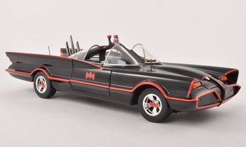 Batman Batmobile, TV-Serie 1966, Modellauto, Fertigmodell, Mattel 1:18