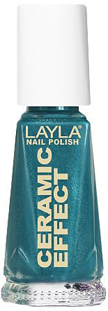 Layla Cosmetics 1243R23-028 Ceramic Effect Nagellack - celebrity green, 1er pack (1 x 0.01 l)