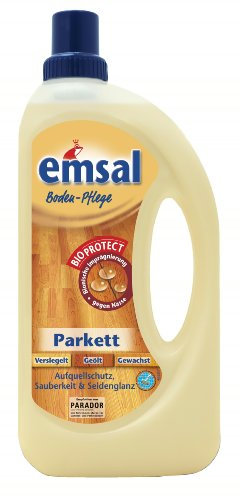 Emsal Parkett Boden-Pflege, Bodenreiniger mit Aufquellschutz für alle wasserempflindlichen Fugen und Kanten, reinigt und pflegt mit natürlichem Glanz, 2er Pack (2 x 1000ml)