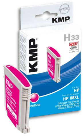 KMP Tintenkartusche für HP Officejet Pro K550, H33, magenta