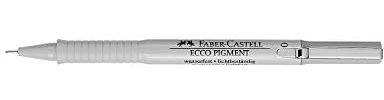 Fineliner Faber-Castell ECCO-Pigment, div. Strichstärken, 10er-Set o. 4er-Set mit div. Strichstärken 0,05