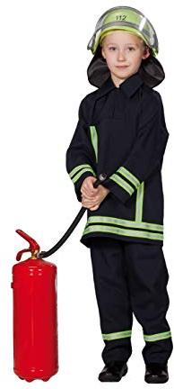 Rubie's 1 2629 116 - Feuerwehrmann Kostüm, 2-teilig, Größe 116
