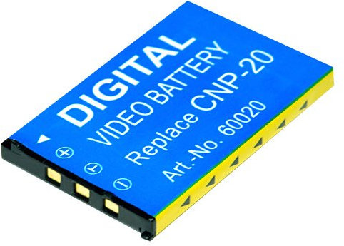 | Akku für Casio Exilim Card NP-20 NP-20DBA EX-S880RD, EX-Z11, EX-Z3-500mAh-Li-ion ACCU