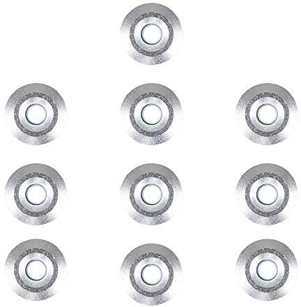 MiniSun | 15mm White LED Round Decking/Kitchen Plinth Lights Kit | Outdoor Lightning, Home Décor & Improvement Essential | Pack of 10