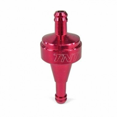 Filtro a benzina CNC Rosso anodizzato diam6 demontable