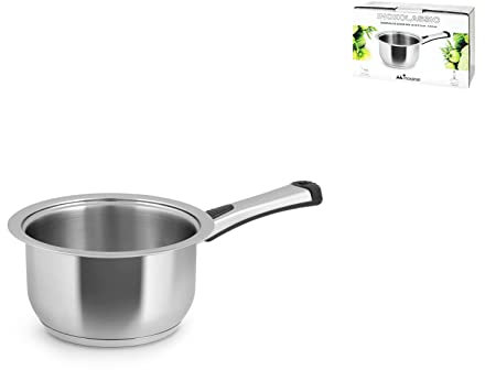 INOXPRAN Clásico Cacerola con 2 Asas, Metal, Cazuela, 16 cm